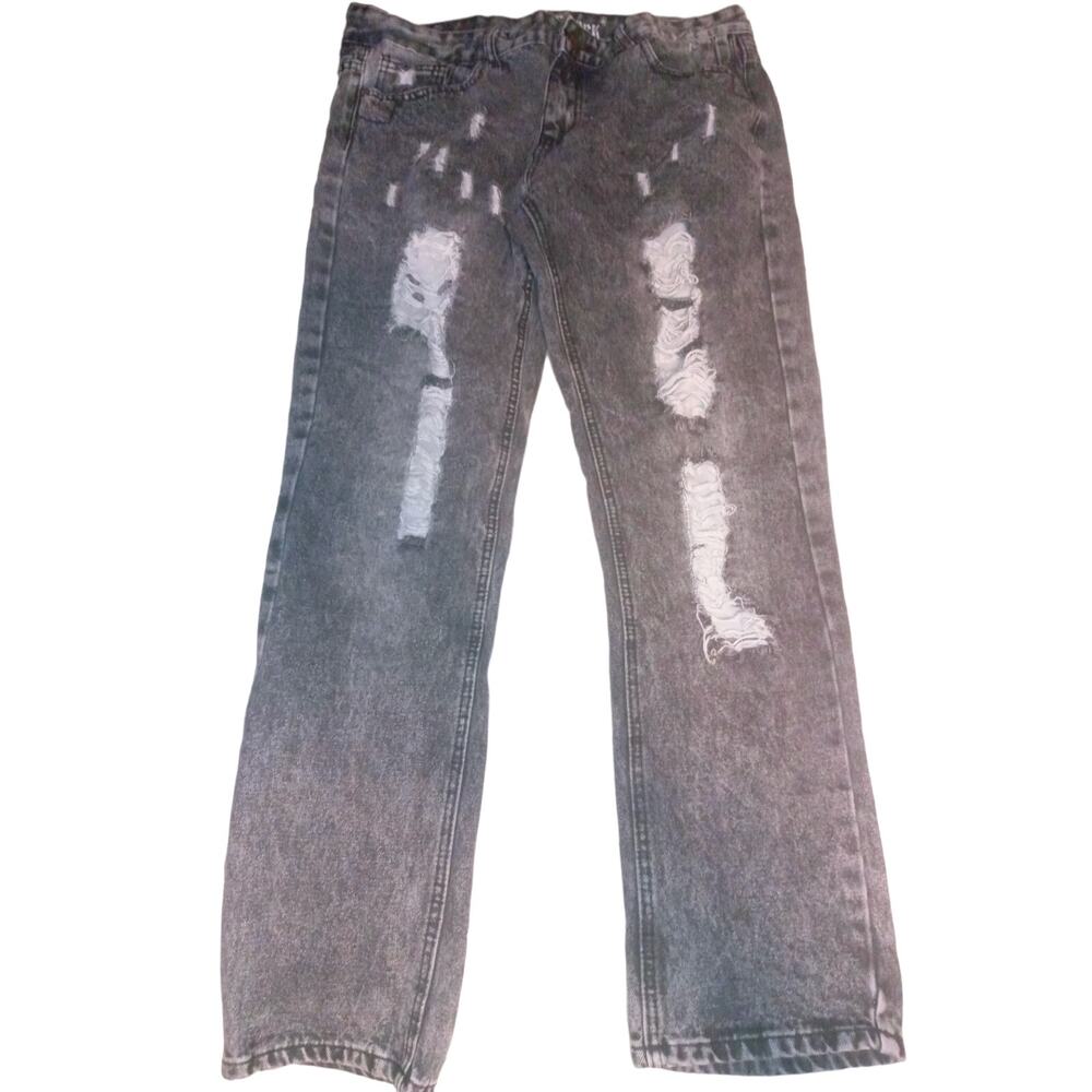 True Rock Distressed Jeans in Size 36 Black